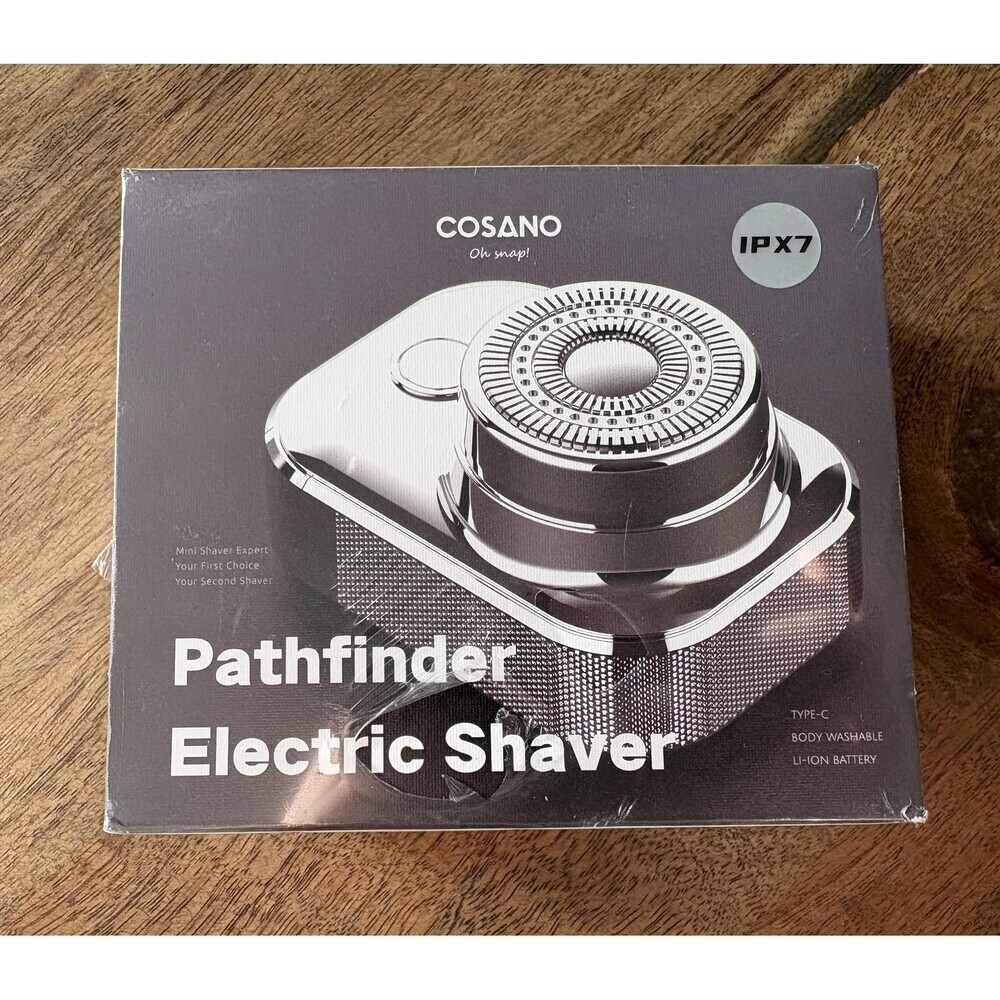 COSANO Pathfinder Electric Shaver Black IPX7 Waterproof USB-C Travel Size Men